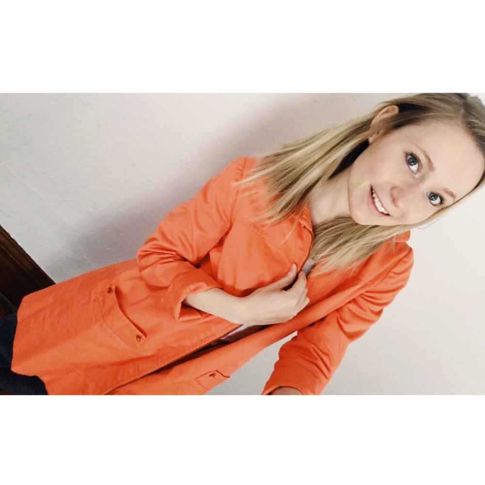 Vintage 60s S/XS Orange Jacket